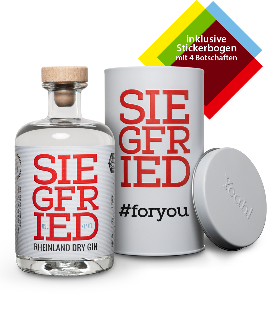 Siegfried Rheinland Dry Gin 0,5L + - Metalldose Siegfried