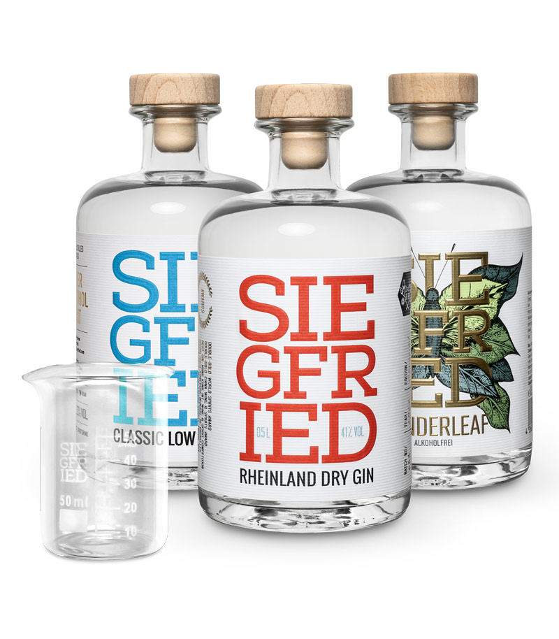 + Siegfried Low Classic & Siegfried Gin, Gin 1 gratis Flasche \