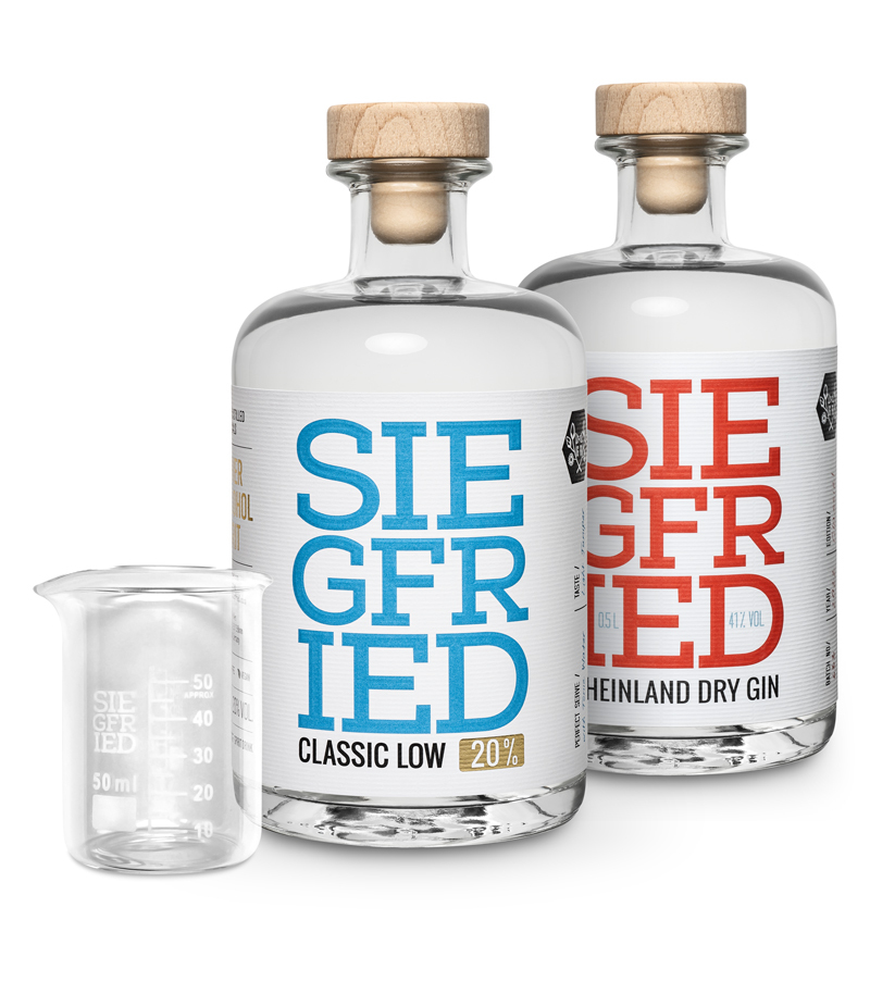 & Low) Gin Gin Siegfried Flasche Classic \